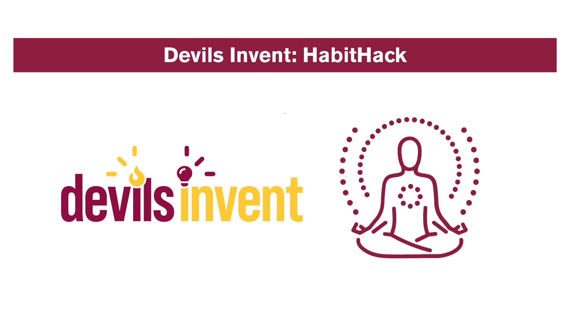 Flyer for the "HabitHack @ Polytechnic" event for Devils Invent.